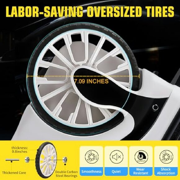 21-Inch Hard Shell Carry-On Luggage with TSA Lock & Large Wheels - Picture 4 of 7